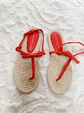 Stuart Weitzman Felicity Slingback Espadrille Sandal Size 8.5
